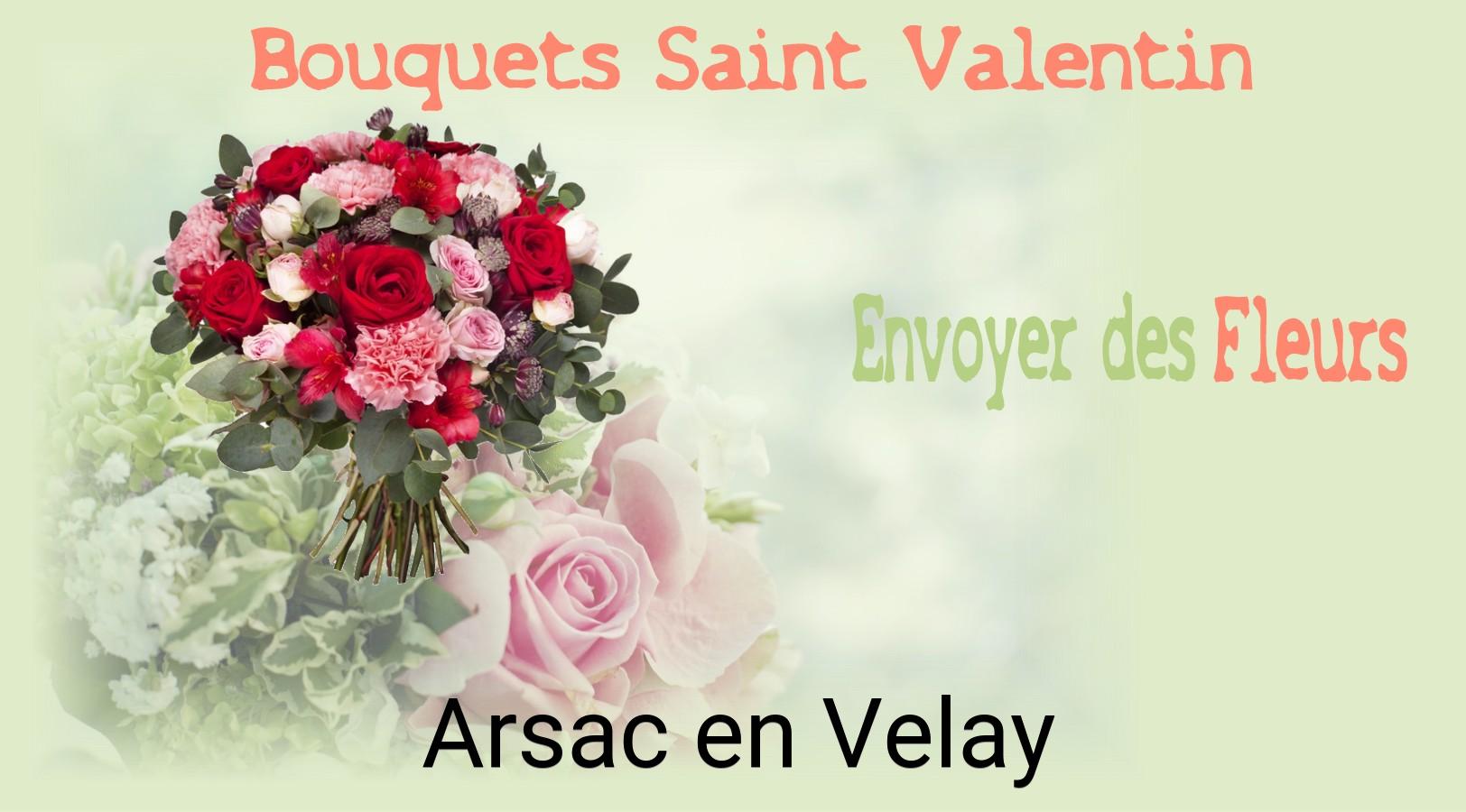 Roses de Saint-Valentin livrées à Arsac-en-Velay